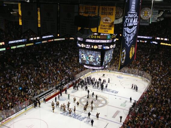 Boston Bruins Salute Crowd